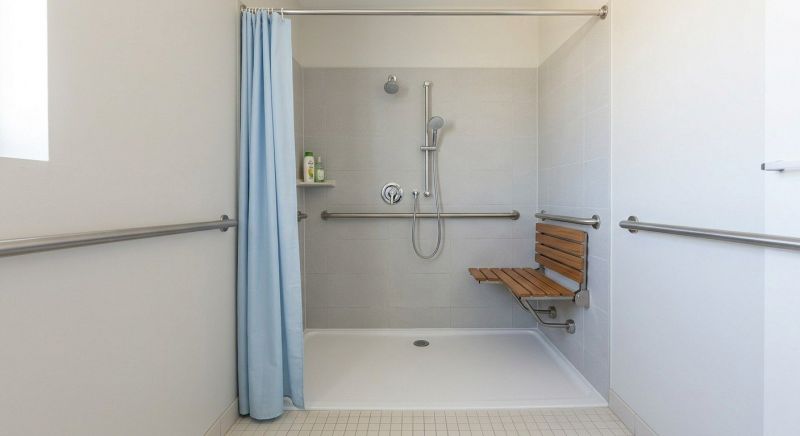 Senior Shower Installation in Framingham, MA